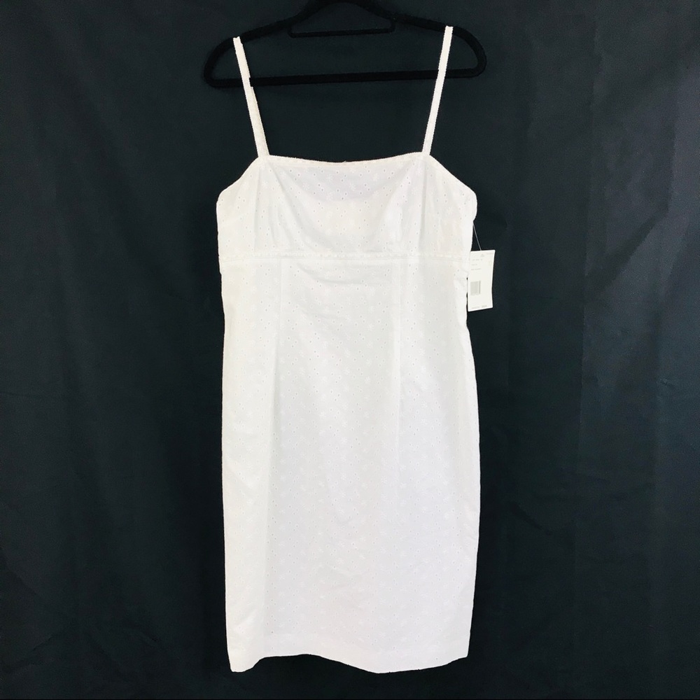 Liz Claiborne I Vintage 90s Slip Dress I White - Picture 2 of 8